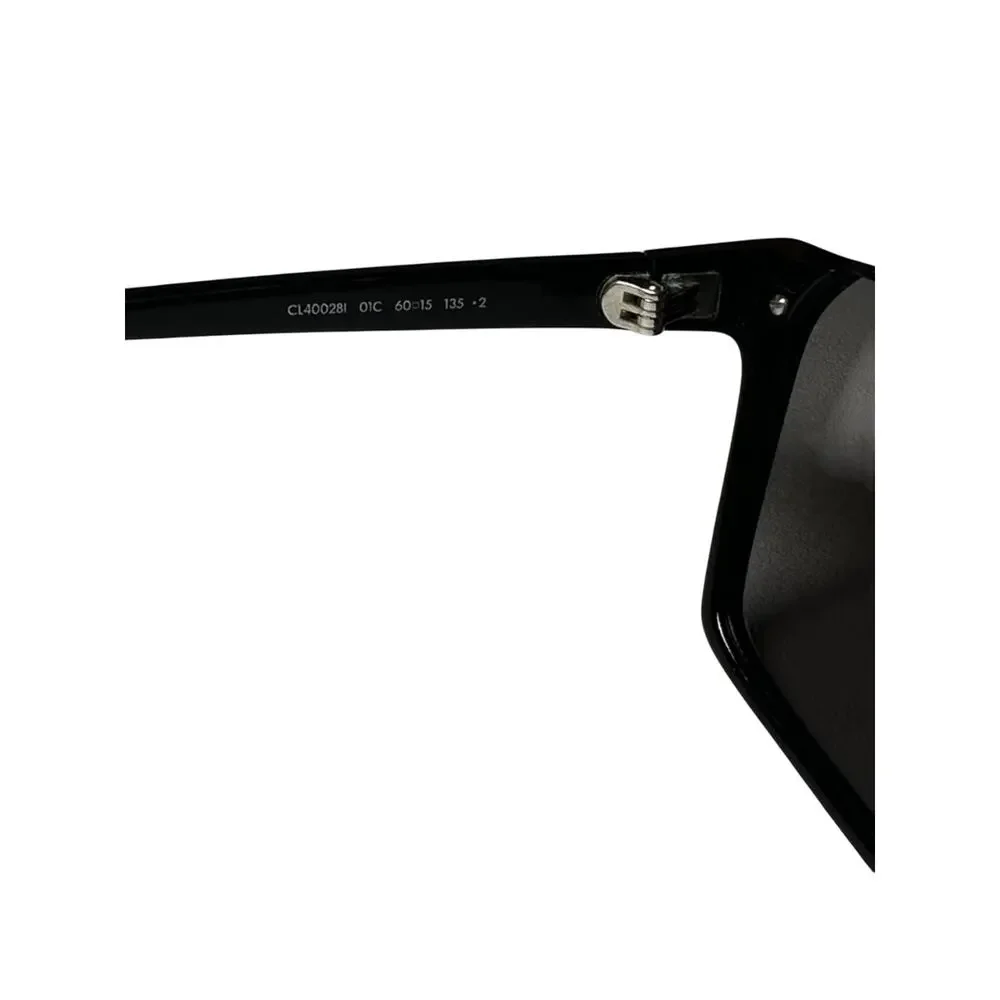 CELINE CL40028I 01C Black Mirrored Flat Top Aviator Sunglasses 60mm